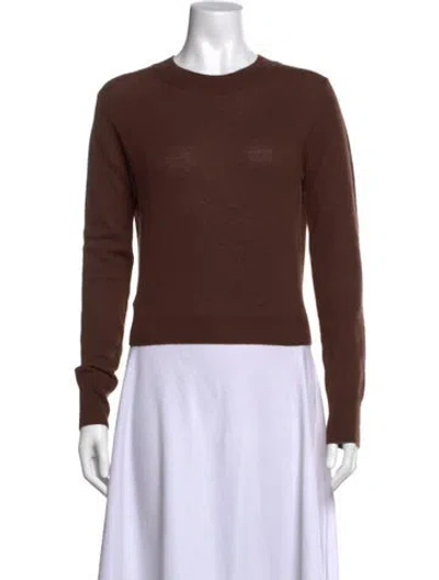 Pre-owned Éterne Cashmere Crew Neck Sweater In Brown