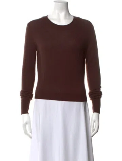 Pre-owned Éterne Cashmere Crew Neck Sweater In Brown