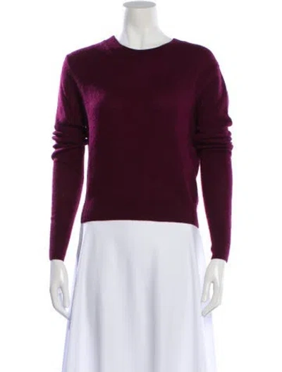 Pre-owned Éterne Cashmere Crew Neck Sweater In Burgundy
