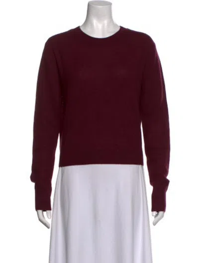 Pre-owned Éterne Cashmere Crew Neck Sweater In Burgundy
