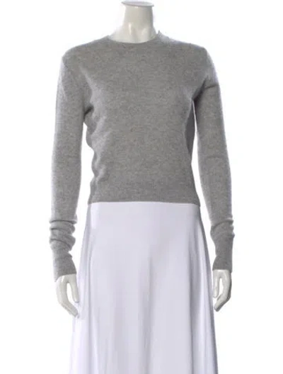 Pre-owned Éterne Cashmere Crew Neck Sweater In Gray