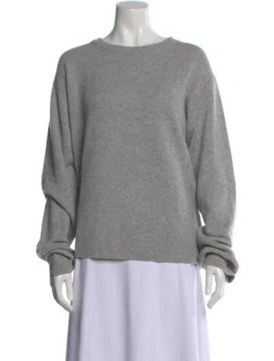 Pre-owned Éterne Cashmere Crew Neck Sweater In Gray