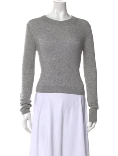 Pre-owned Éterne Cashmere Crew Neck Sweater In Gray