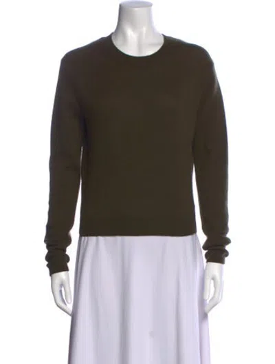 Pre-owned Éterne Cashmere Crew Neck Sweater In Green