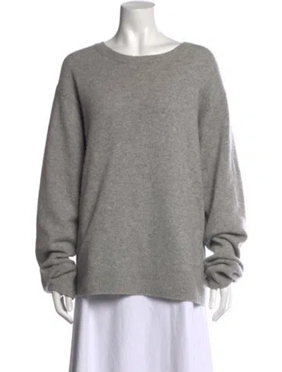 Pre-owned Éterne Cashmere Crew Neck Sweater In Grey