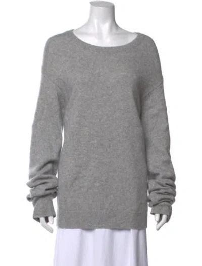 Pre-owned Éterne Cashmere Crew Neck Sweater In Grey