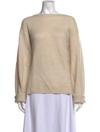 Pre-owned Éterne Cashmere Crew Neck Sweater In Neutrals
