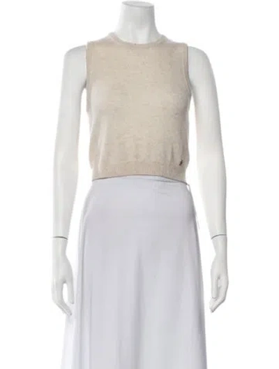 Pre-owned Éterne Cashmere Crew Neck Sweater In Neutrals