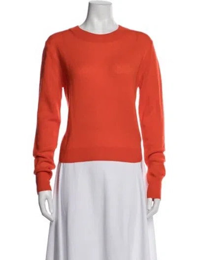 Pre-owned Éterne Cashmere Crew Neck Sweater W/ Tags In Orange