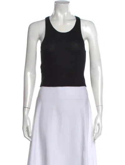 Pre-owned Éterne Cashmere Crew Neck Top In Black