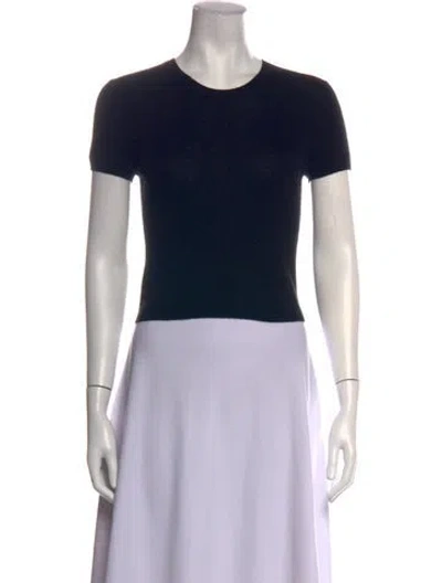 Pre-owned Éterne Cashmere Crew Neck Top In Black