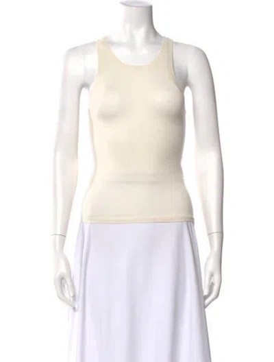 Pre-owned Éterne Cashmere Crew Neck Top In Neutral