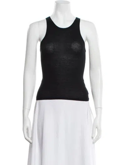 Pre-owned Éterne Cashmere Crew Neck Top W/ Tags In Black