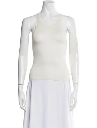 Pre-owned Éterne Cashmere Crew Neck Top W/ Tags In Neutral