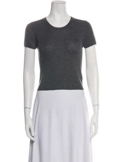 Pre-owned Éterne Cashmere Crew Neck T-shirt W/ Tags In Grey