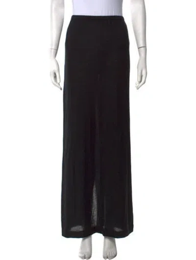 Pre-owned Éterne Cashmere Long Skirt In Black