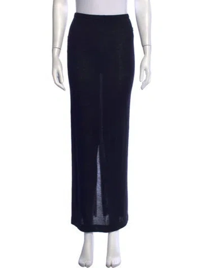 Pre-owned Éterne Cashmere Long Skirt In Blue