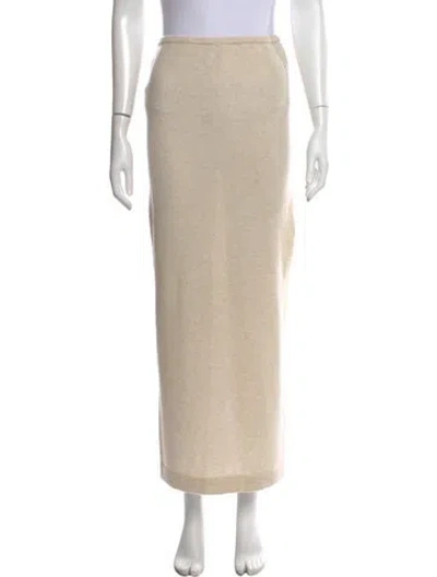 Pre-owned Éterne Cashmere Long Skirt In Neutral