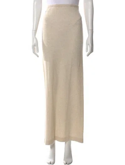 Pre-owned Éterne Cashmere Long Skirt In Neutral