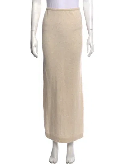Pre-owned Éterne Cashmere Long Skirt In Neutrals