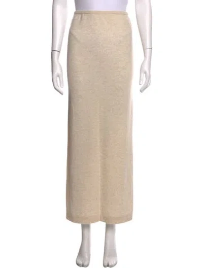 Pre-owned Éterne Cashmere Long Skirt W/ Tags In Neutrals