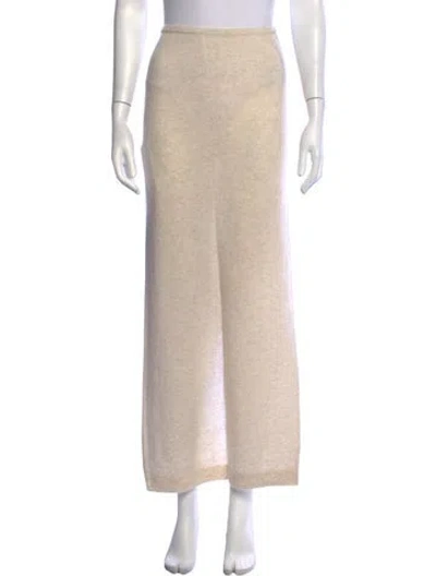 Pre-owned Éterne Cashmere Long Skirt W/ Tags In Neutrals