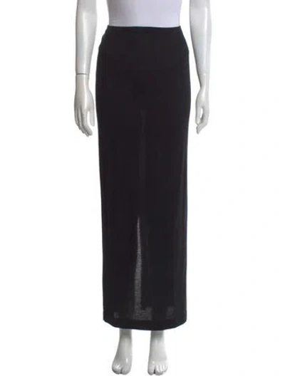 Pre-owned Éterne Cashmere Midi Length Skirt In Black