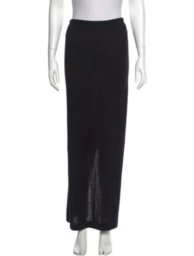 Pre-owned Éterne Cashmere Midi Length Skirt In Black
