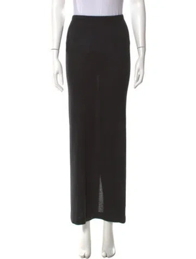 Pre-owned Éterne Cashmere Midi Length Skirt In Black