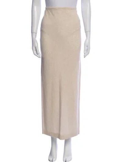 Pre-owned Éterne Cashmere Midi Length Skirt In Neutral