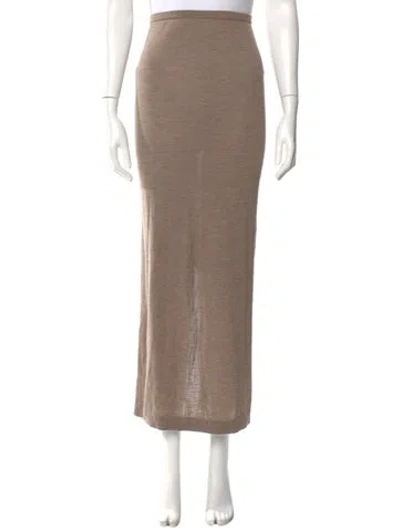 Pre-owned Éterne Cashmere Midi Length Skirt In Neutral