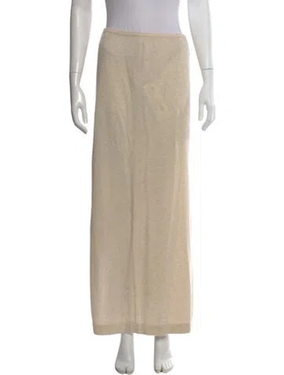Pre-owned Éterne Cashmere Midi Length Skirt In Neutral