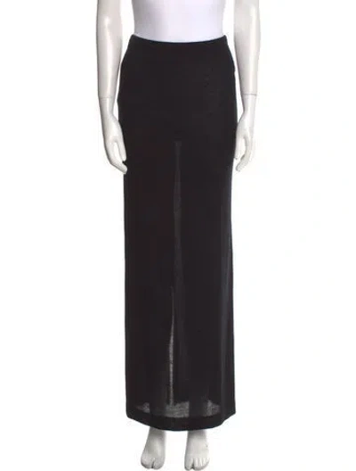 Pre-owned Éterne Cashmere Midi Length Skirt W/ Tags In Black