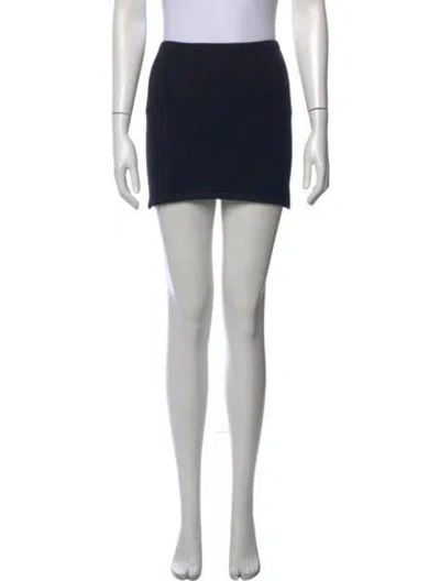Pre-owned Éterne Cashmere Mini Skirt In Black