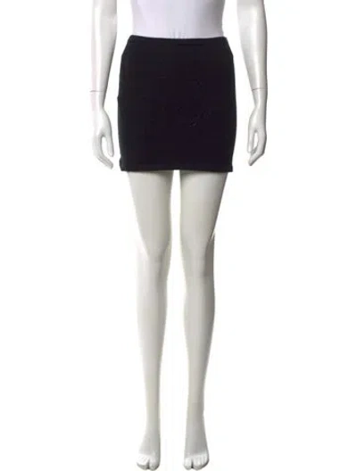 Pre-owned Éterne Cashmere Mini Skirt W/ Tags In Black