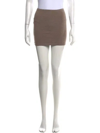 Pre-owned Éterne Cashmere Mini Skirt W/ Tags In Neutral