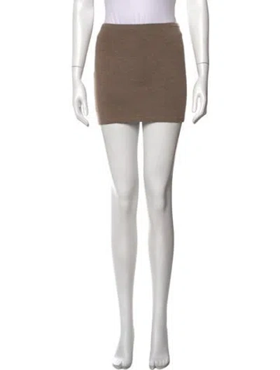 Pre-owned Éterne Cashmere Mini Skirt W/ Tags In Neutrals