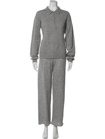 Pre-owned Éterne Cashmere Pant Set W/ Tags In Grey