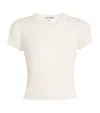 Éterne Cashmere Rib Stitch Baby T-shirt In White