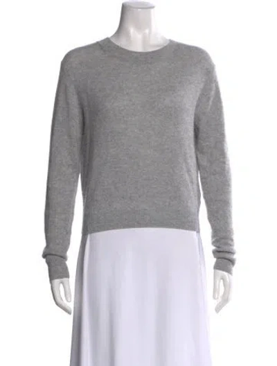 Pre-owned Éterne Cashmere Scoop Neck Sweater In Gray