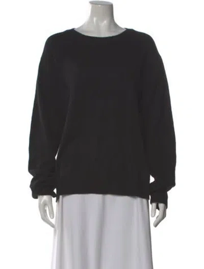 Pre-owned Éterne Cashmere Scoop Neck Sweater In Gray