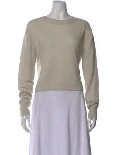 Pre-owned Éterne Cashmere Scoop Neck Sweater In Grey