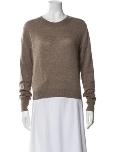 Pre-owned Éterne Cashmere Scoop Neck Sweater In Neutral