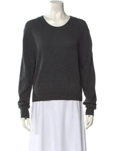 Pre-owned Éterne Cashmere Scoop Neck Sweatshirt W/ Tags In Gray