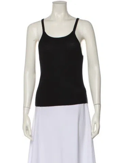 Pre-owned Éterne Cashmere Scoop Neck Top W/ Tags In Black