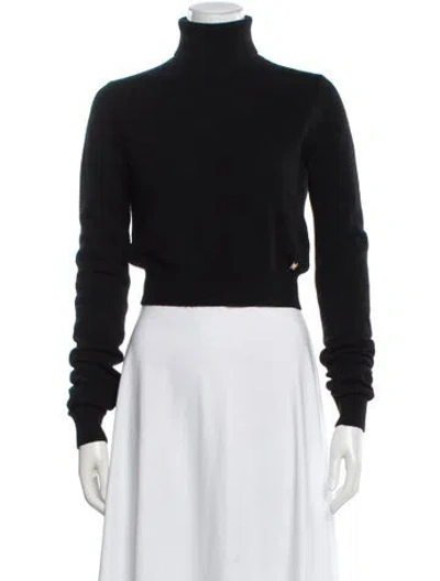 Pre-owned Éterne Cashmere Turtleneck Sweater In Black