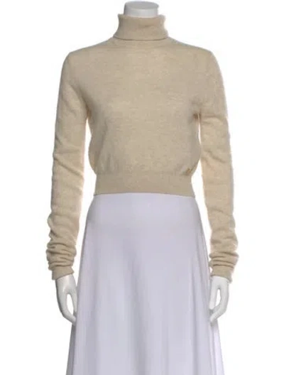 Pre-owned Éterne Cashmere Turtleneck Sweater In Neutral