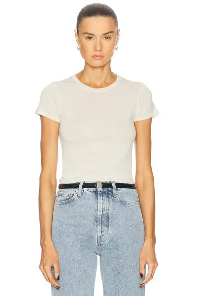 Éterne Van Cropped Cashmere T-shirt In Bone