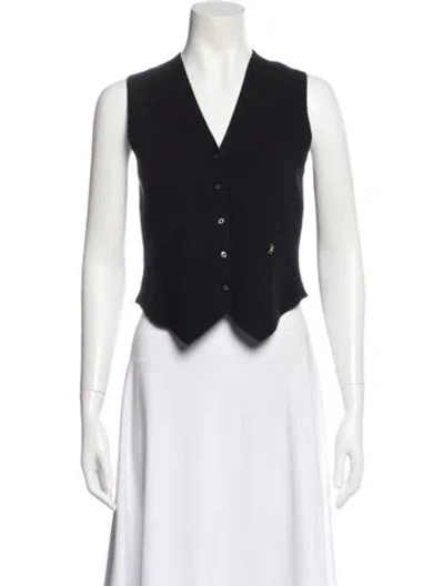 Pre-owned Éterne Cashmere Vest In Black