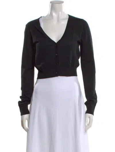 Pre-owned Éterne Cashmere V-neck Sweater In Black